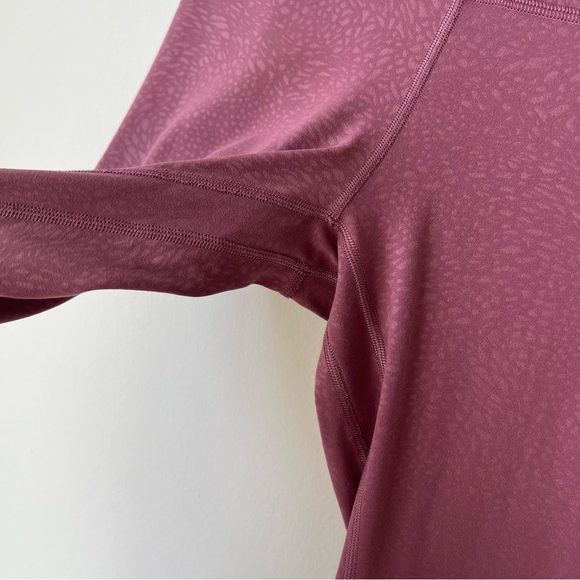 Lululemon Align Pant II 25” Nulu Polar Shift Emboss Plumful Mauve Pink Leggings - Picture 6 of 10